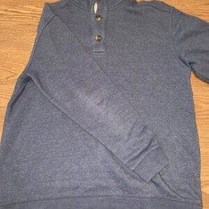 C.E. Schmidt Workwear Gray 1/4 Button Pullover Men's Sz L Casual